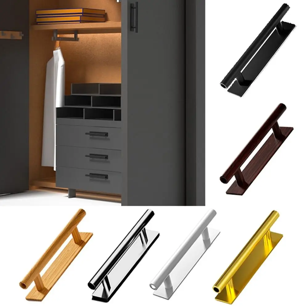 ABS Door Handle Fashion Self-Adhesive Hardware Door Knob Multifunctional Punch-free Door Handlebar Cabinet