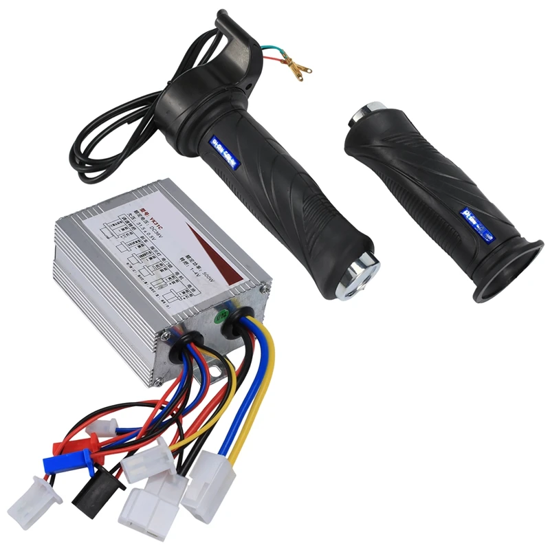

36V 500W Electric Bike Bicycle Scooter Accessories Motor Brushed Controller & Throttle Twist Grip