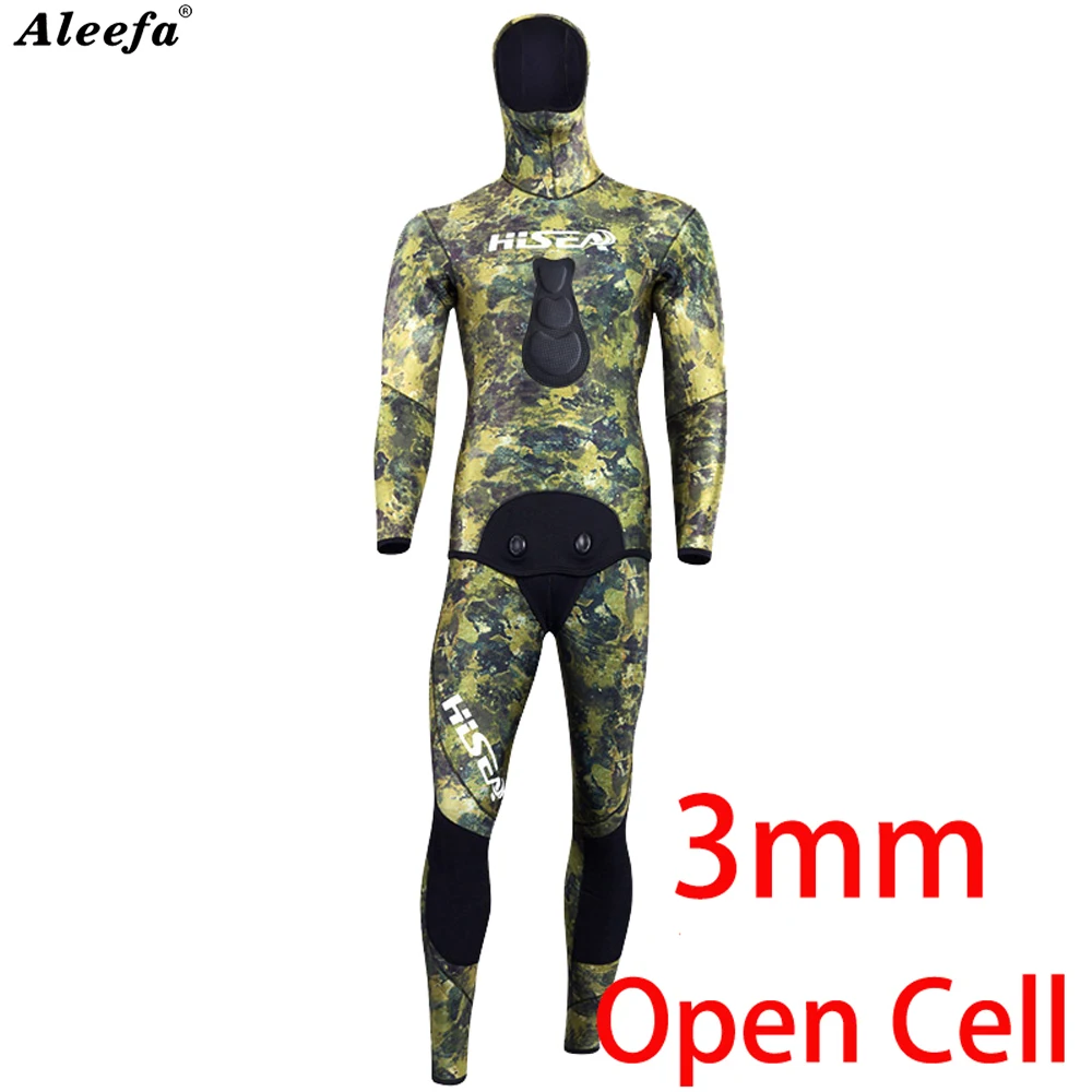 WetsuitsMenSpearfishingSuitDivingSuit3mmOpenCellWetsuit