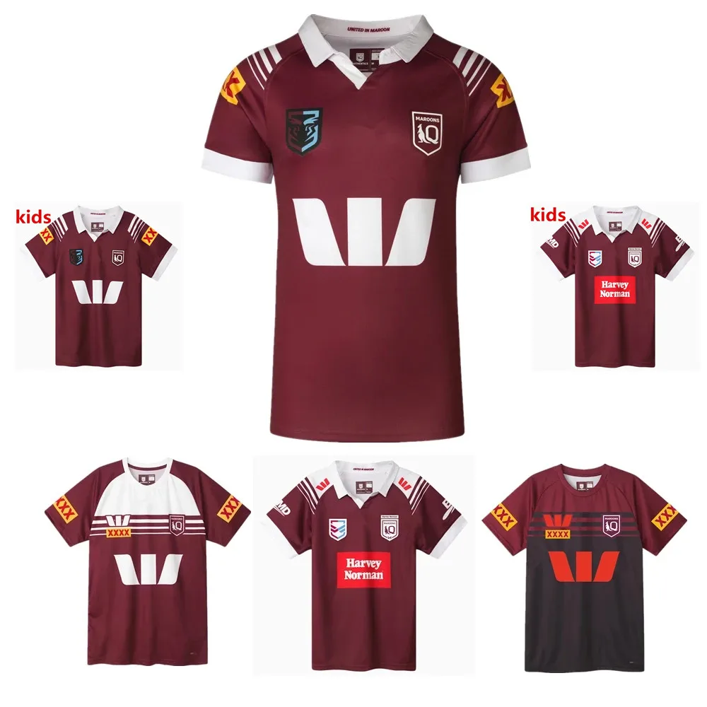 

2024 QLD Maroons Men's Jersey Harvey Norman QUEENSLAND MAROONS Rugby Training Singlet Short Custom name and number size S--5XL