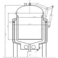 Marmite à vapeur personnalisée 50-8000L, réservoir de cuisson à pression à gaine automatique en acier inoxydable pour bouilloire de cuisson des aliments 3