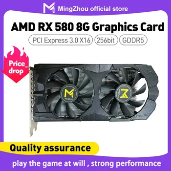 Radeon RX 580 8GB Gddr5 256bit GPU Computer Game Graphics Card Mining Hash Rate 28mh / S 1