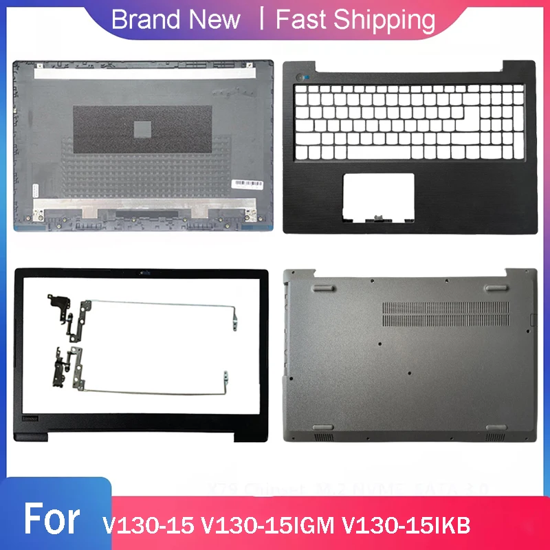 Nuova Custodia Inferiore Per Lenovo V130-15 V130-15Igm V130-15Ikb Laptop Lcd Cover Posteriore Superiore Cerniere Lunetta Anteriore Copertura Cerniera 