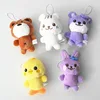 Wholesale 15pcs/lot 10cm RED VELVET 10th Anniversary Plush Keyrings joy stuffed Doll Keychain Bag Pendant Gifts 6