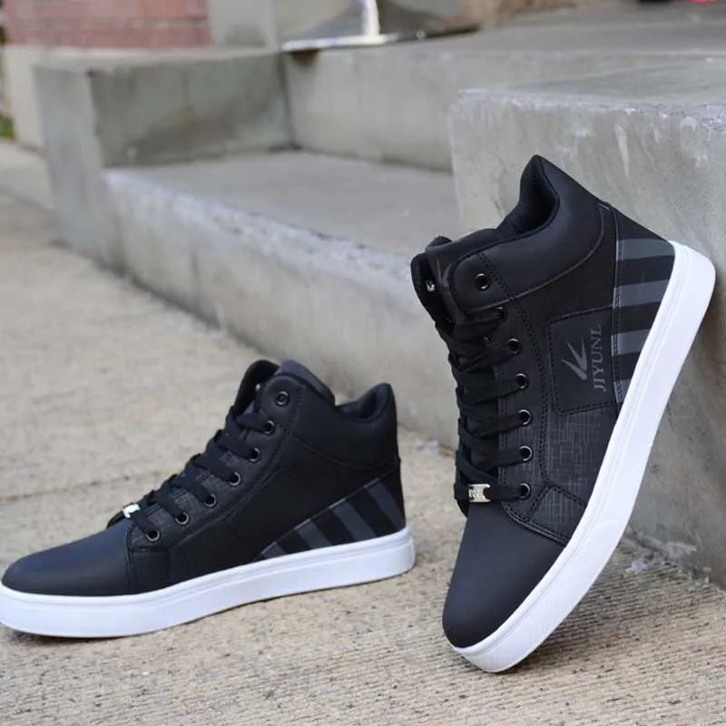 High-top Breathable Shoes Men Skateboard Shoes Sports Casual Leather Homme Waterproof Chaussure Sneakers Male casual sneakers