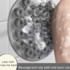 Wall Mounted Back Scrubber Mat with Suction Cups Body Scrubber Soft Exfoliate Back Scrubber Massage Pad Bath Brush Foot Scrubber 6
