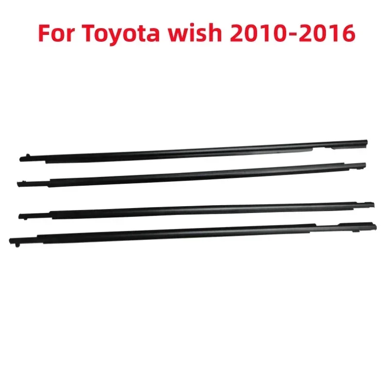 

4Pcs Car Window Moulding Trim Weatherstrip Sealing Waterproof Pressure Strip For Toyota wish 2010-2016