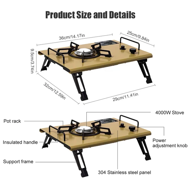 강력하고 휴대성이 뛰어난 야외 요리 도우미