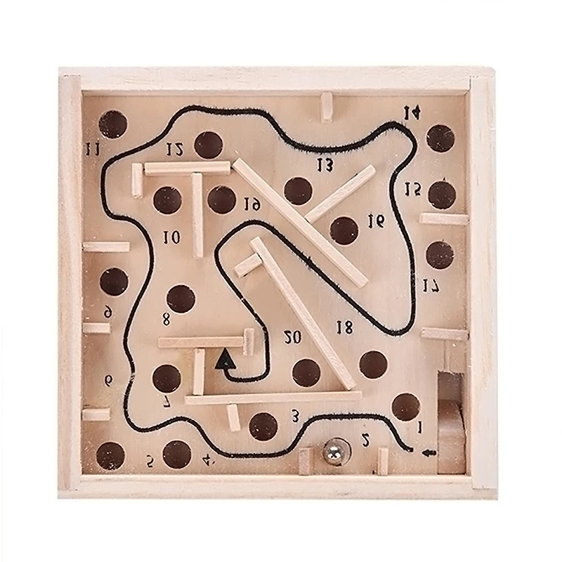 

Kids 3D Puzzle Wooden Labyrinth Board Toys Maze Board Game With Balls Beads Children Montessori Educational Gifts Birthday Party
