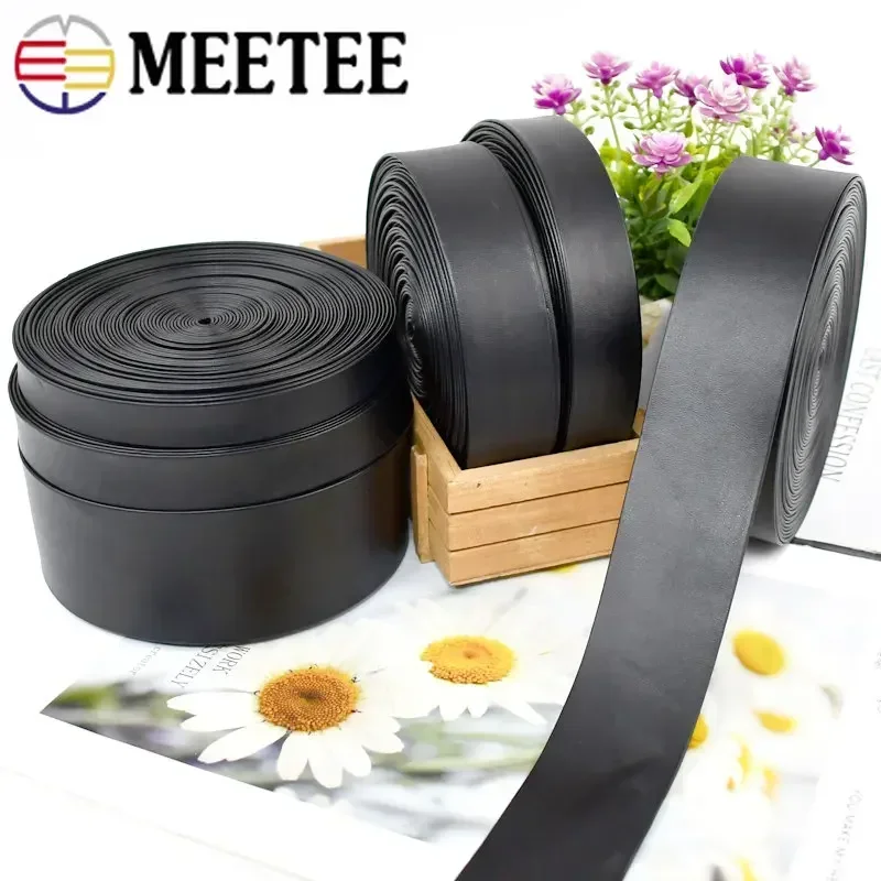 Ribbon Decoration Ribbon Supplies Sewing Ribbon Webbing Craft Supplies Fabric Craft Supplies Cotton Cords 5Meters 3-50mm PU Leather Cord Necklace Soft Ribbon Webbings Decoration String Rope DIY Sewing Craft Accessories