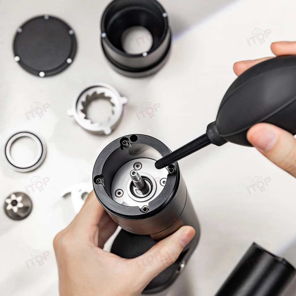 ITOP Coffee Grinder SEO 48mm Conical Burr Stepless Fineness Adjustment Suitable for Pour-over, Espresso, etc. Magnetic Cup& Lid 2