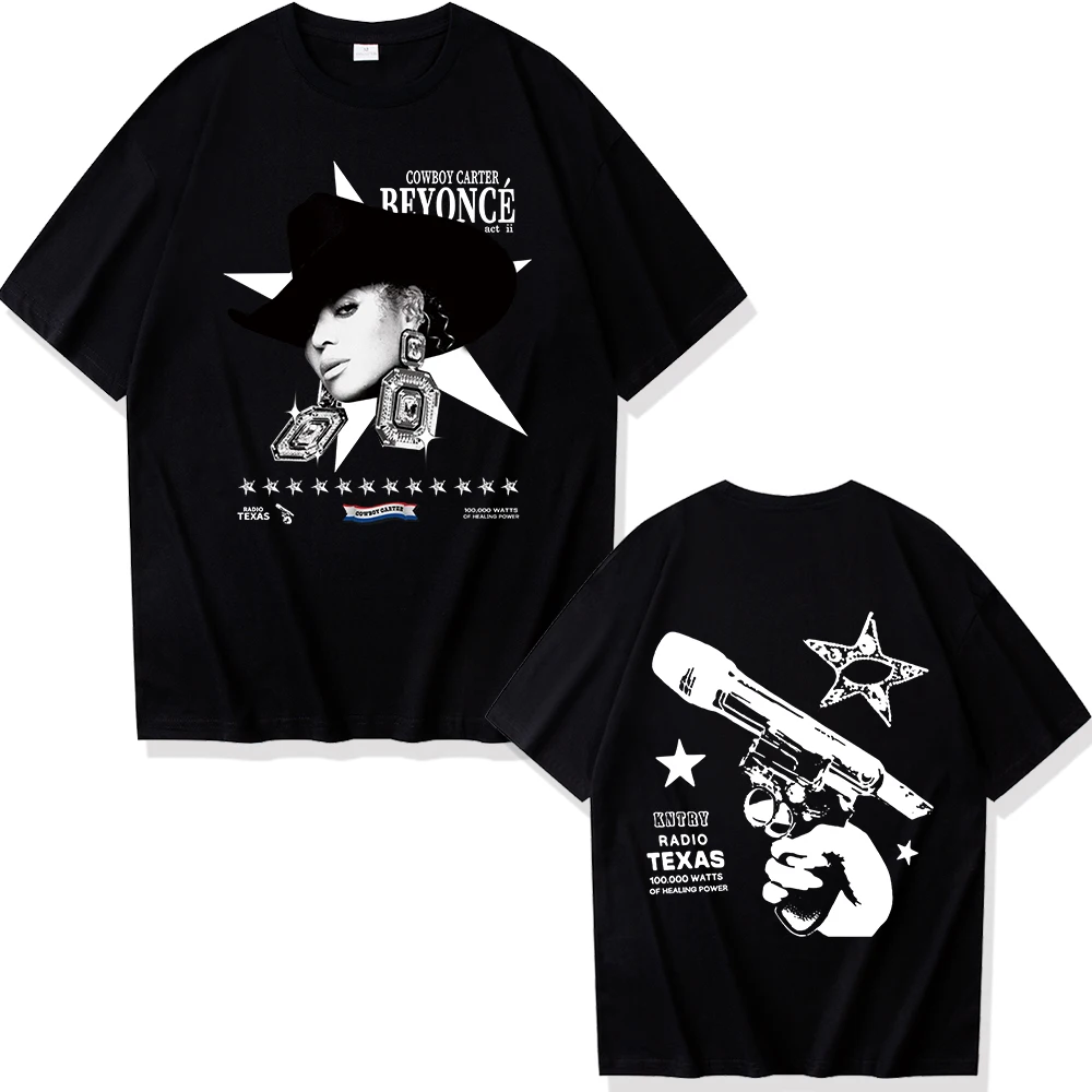 Beyonce Cowboy Carter Country Radio Texas Watts of Healing для мужчин и женщин, рубашки с круглым вырезом и коротким рукавом, поклонники, подарок