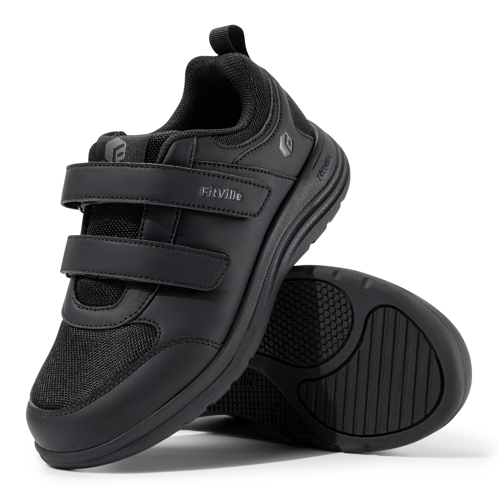 FitVille Diabetic Shoes Women Wide Width Lightweight Adjustable Strap Breathable Comfortable Mesh Walking Shoe casual shoes sport shoes
