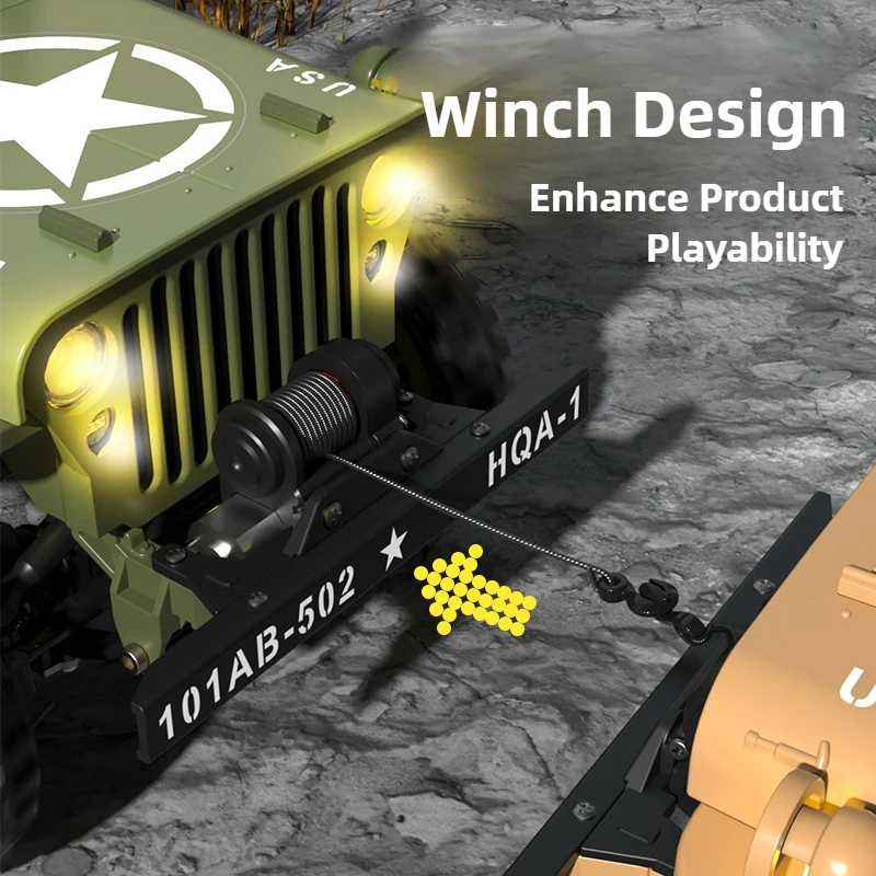 RC Car 1/14 HG4-58 Willys 4WD All Terrain Jeep 2.4G Wireless