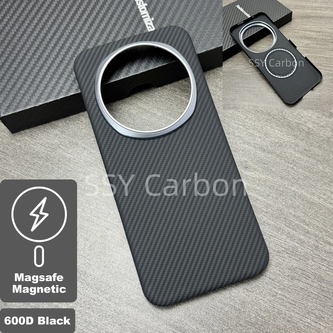 Premium Real Carbon Fiber Slim Design Anti-Fall Magnetic Phone Case