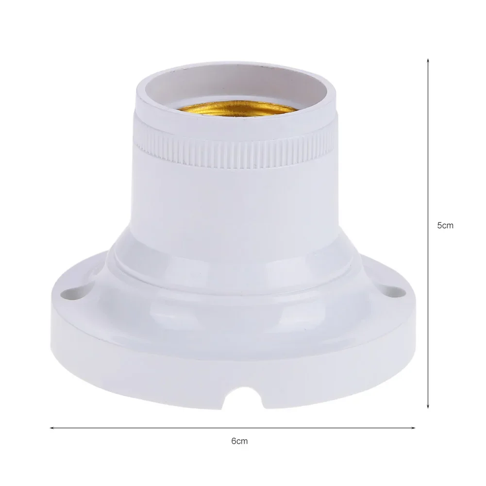 10/20 Pcs/lot E27 Screw Cap Socket White/Black Ceiling Light Lamp Bulb Fixing Base Stand Light Bulb Holder E27 Light Accessories