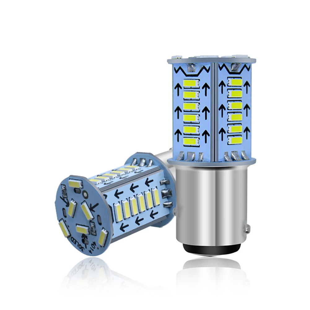 

1pc 12V LED Light Sequential Brake & Strobe Rear Brake/Universal Car Brake Signal Light 3014 Chip White/blue/Red Quick Response