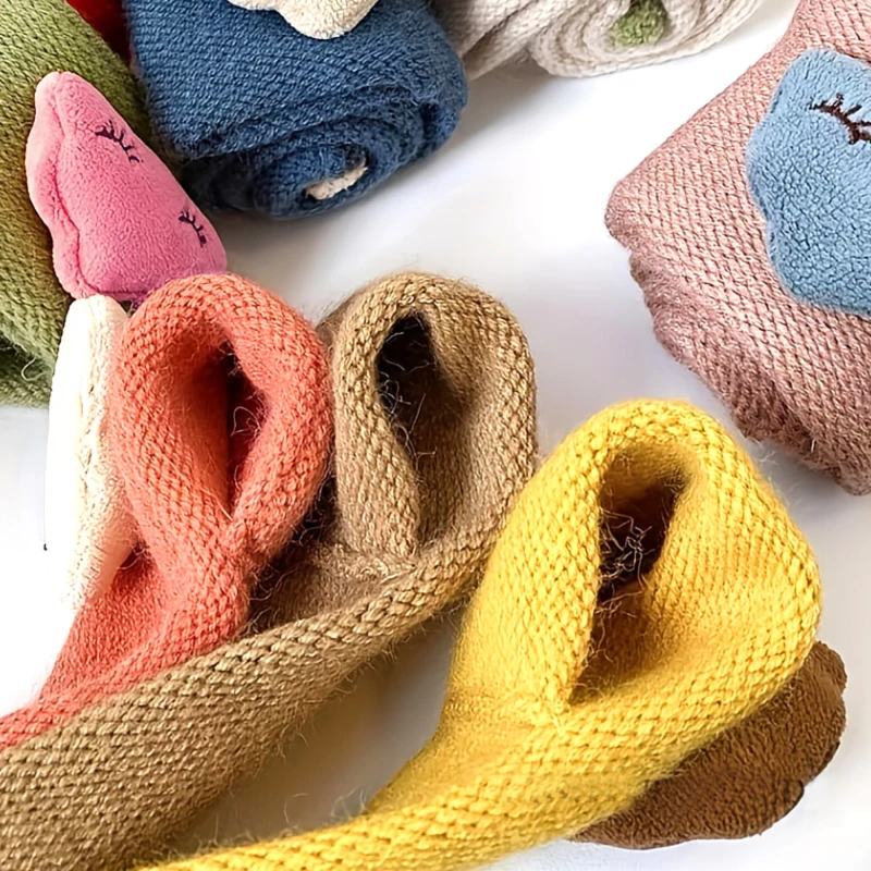 Cute Cartoon Clouds Children's Scarf Autumn Winter Baby Scarf Girls Boys Windproof Scarves Knit Wool Thick Warm Collar Shawl children scarf