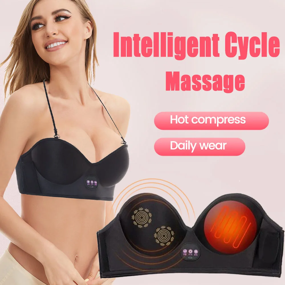 2020 NEW!!! Electric Massage Bra Breast Massager Vibration Chest Sexy Massage  Electric Instrument Electric Massage Underwear