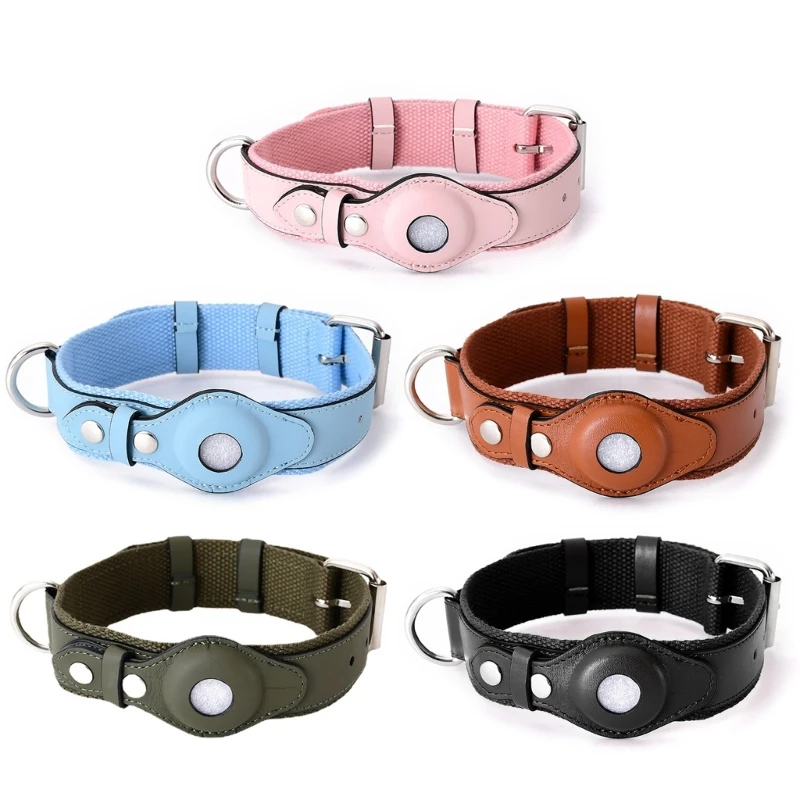 Dog Cat Collar for Tracking Dog Collar Adjustable Leash Leather+Nylon Collar  Cute Girl Dog Collar Soft and Comfortable - AliExpress