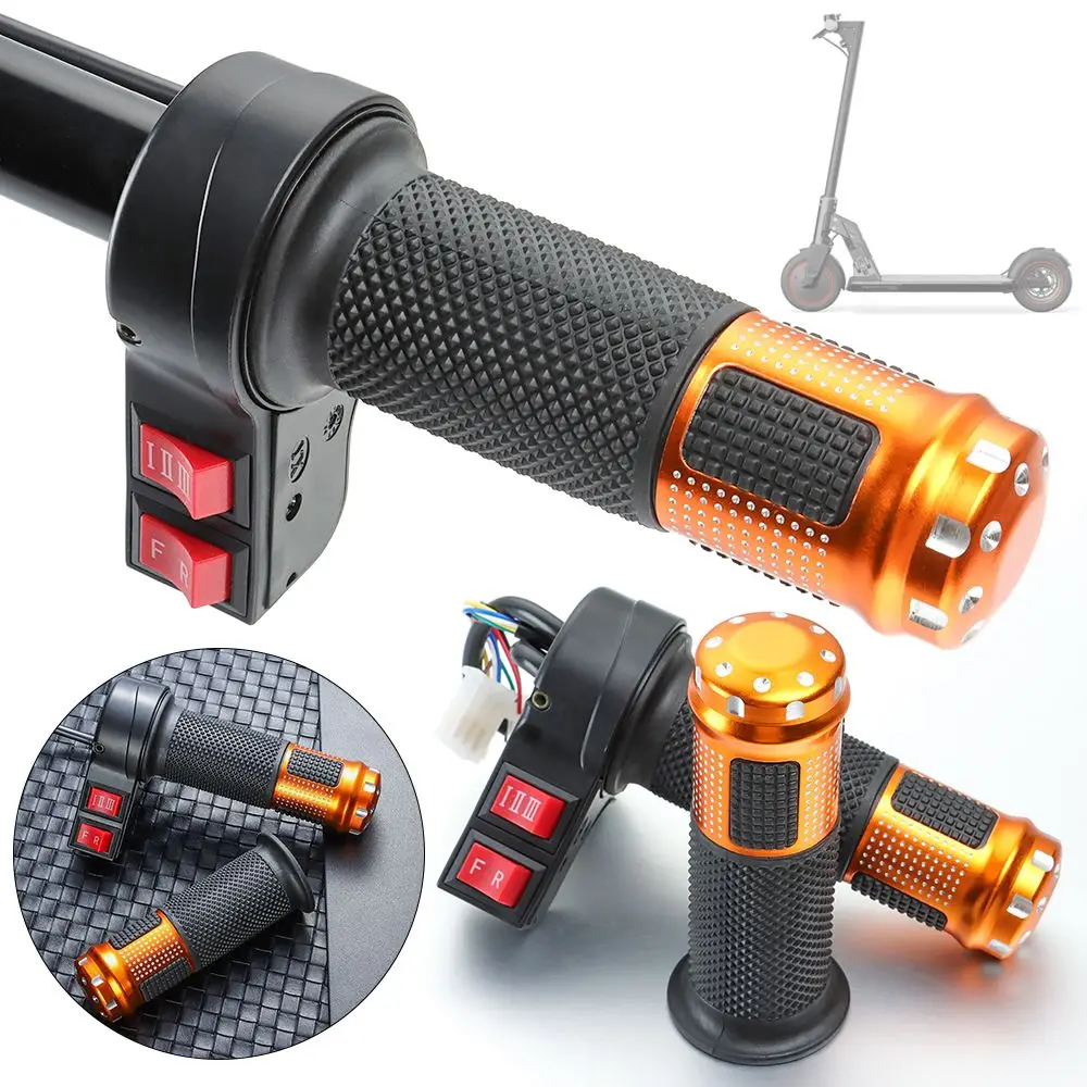 Enhanced Throttle Handlebar Grip for E-Bikes – Speed Control and Cable Forward/Reverse Feature