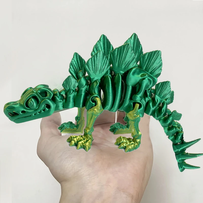 3D Printed Magic Dragon Dinosaur Movable Joint Fidget Toy Rotatable Articulated Desktop Ornament Adults Kid Toy Craft Birth Gift