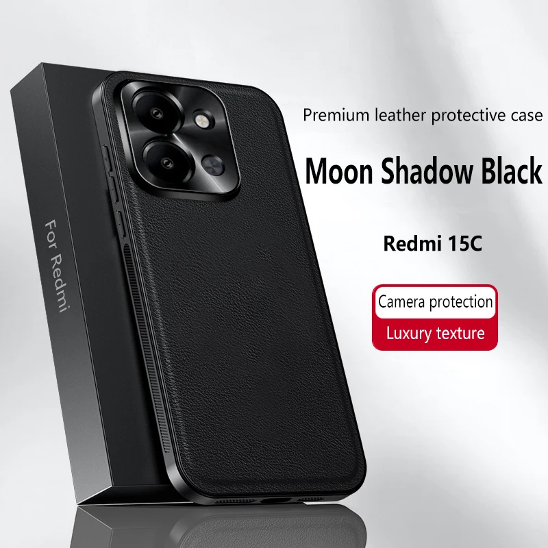 Elegant Leather Magnetic Case with Wear-Resistant Lens Protection and Non-Slip Grip Edge