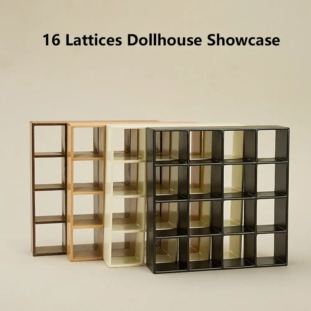 Wooden 1:12 Dollhouse Miniature Display Cabinet
