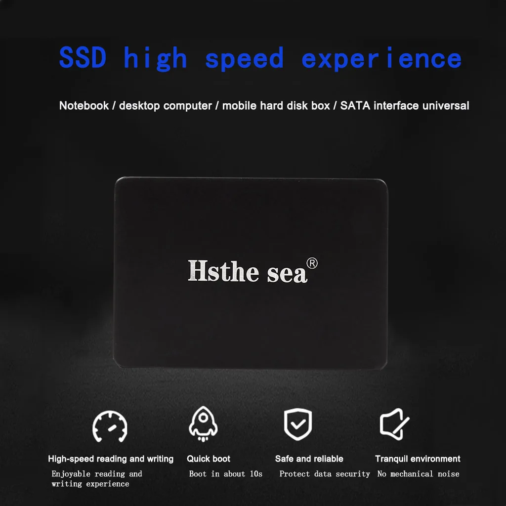 Hs Sea Metal 솔리드 스테이트 드라이브, 32GB, 2.5 인치, SATAIII, 500 MB/S, 내장 데스크탑 노트북 컴퓨터, 고속 솔리드 스테이트 드라이브