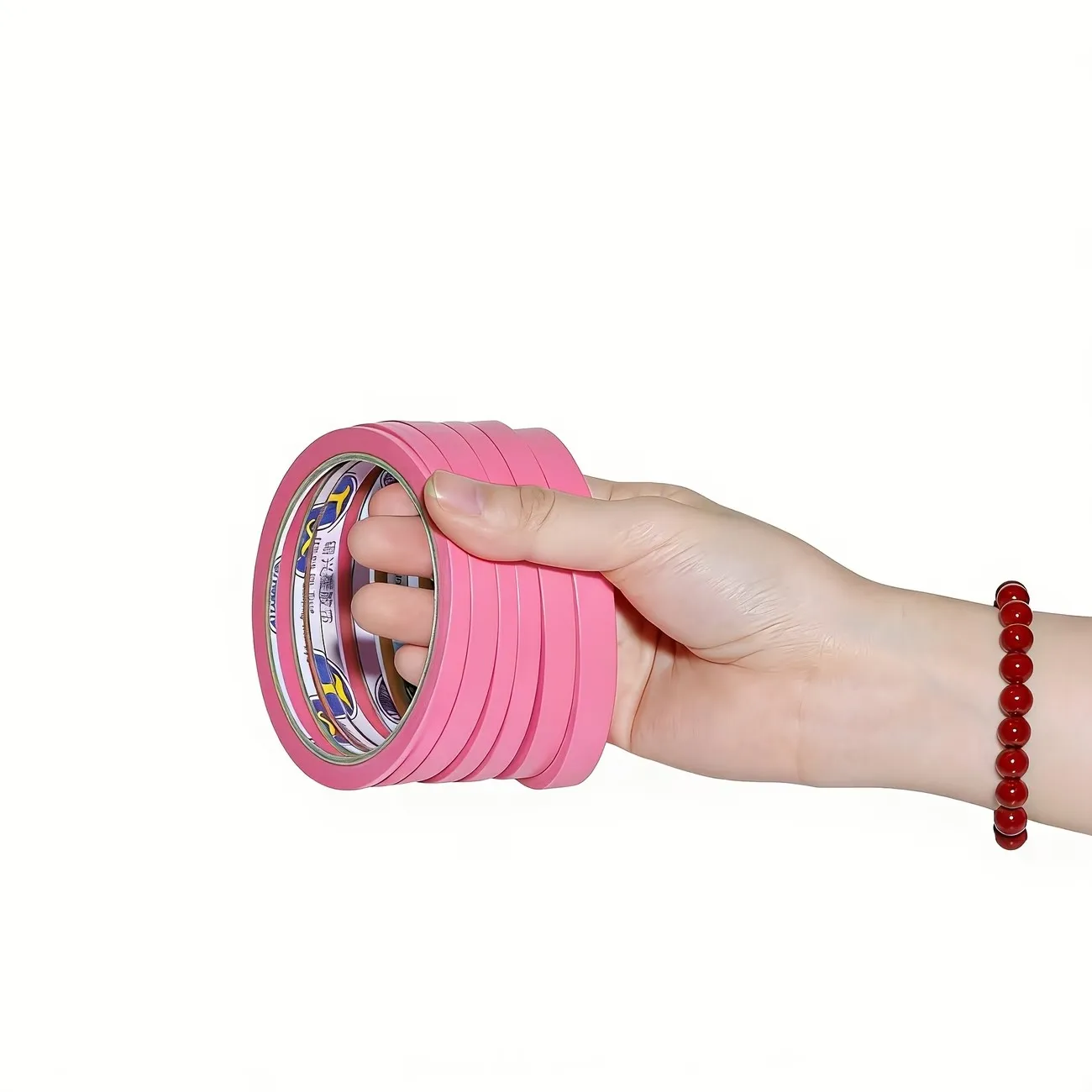 핑크 마스킹 테이프 6롤 세트 - 3mm13mm X 20M, 네일 아트, 페인팅, 스프레이 페인팅, 패션 디자인에 적합