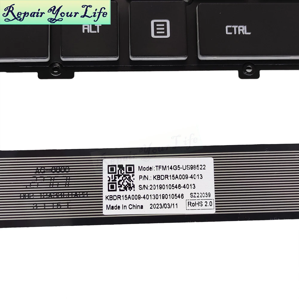 Teclado Retroiluminado dos Eua para Mecânico T90 Plus-tg65t Machenike Plus-tr26 Teclados de Luz Rgb Metrg5act14404 Tfm14g53usj852b - Imagem 3