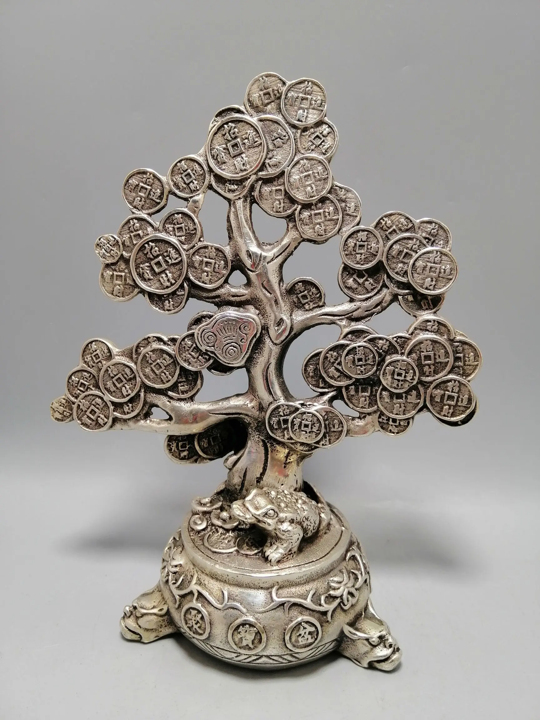 

Сборная Китайская Скульптура Из мешковины мастера, денежное дерево, Будда, металлические поделки, украшение для дома