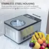 Ice Cream Maker Machine Automatic 2.1 Qt with Built-in Compressor, LCD Digital Display & Timer, No Pre-Freezing, ICM-200LS 2