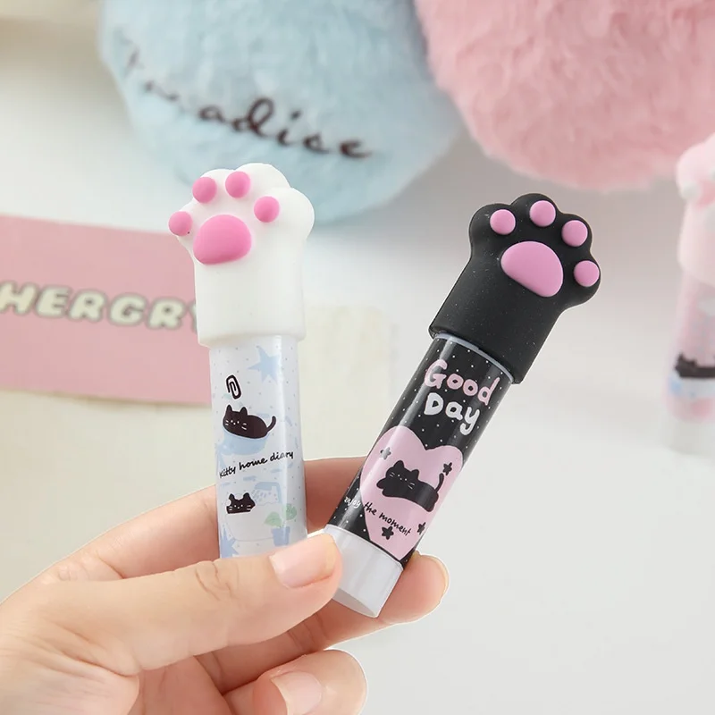 8/16pcs Kawaii 고양이 발 솔리드 접착제 총 스틱 DIY 도구 학생 수제 사무실 학교 용품