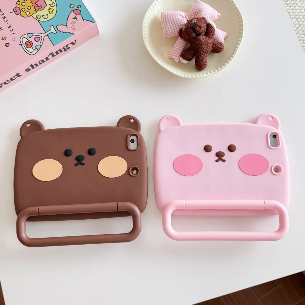 Cute Cartoon Rilakkuma Bear Stand Tablet Protective Case