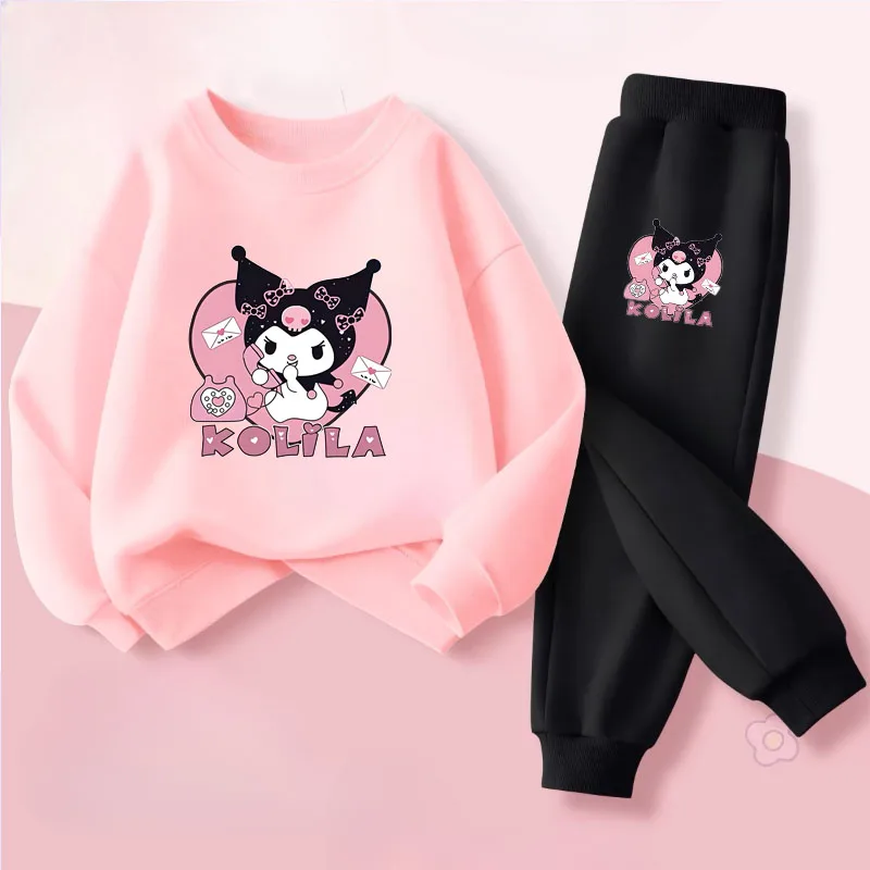 SANRIO ربيع الخريف نمط جديد مجموعة ملابس الأطفال K...