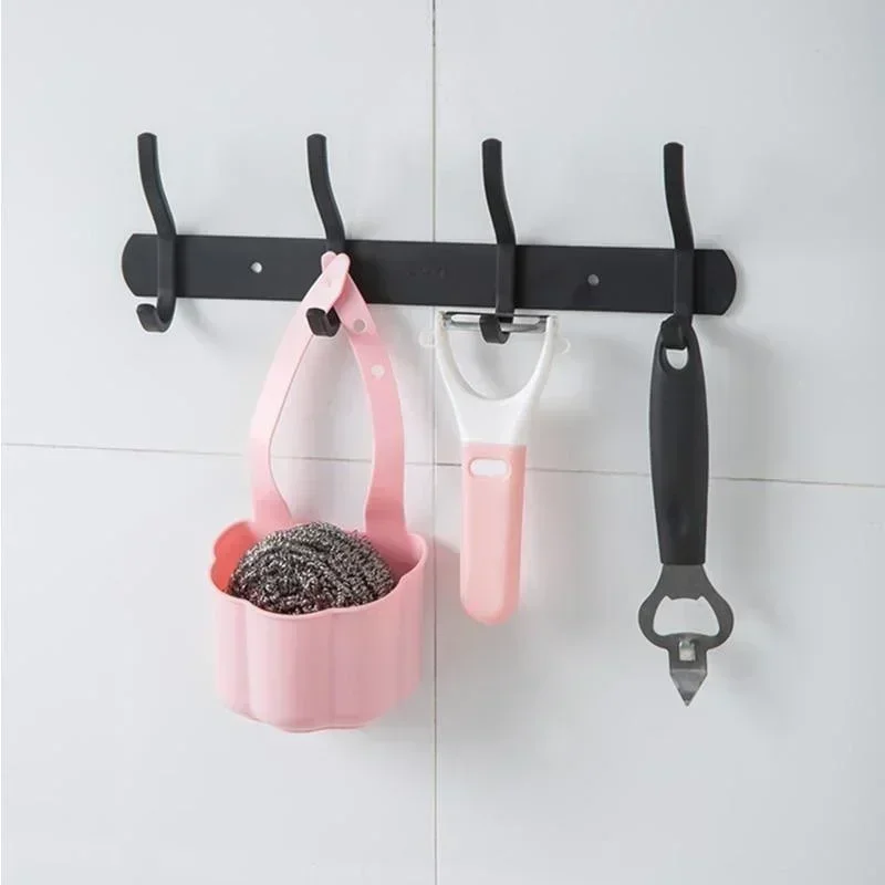 Kitchen Sink Drain Basket Bathroom Soap Sponge Holder Hanging Storage Basket Kitchen Accessories kitchen sink holder 5