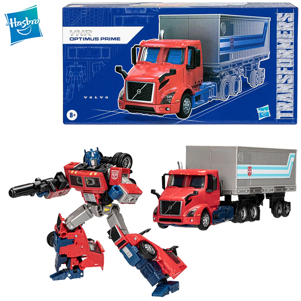 

[В наличии] Hasbro Трансформеры поколения Volvo VNR 300 Optimus Prime 7-дюймовые фигурки, Коллекционная модель робота, Подарочные игрушки
