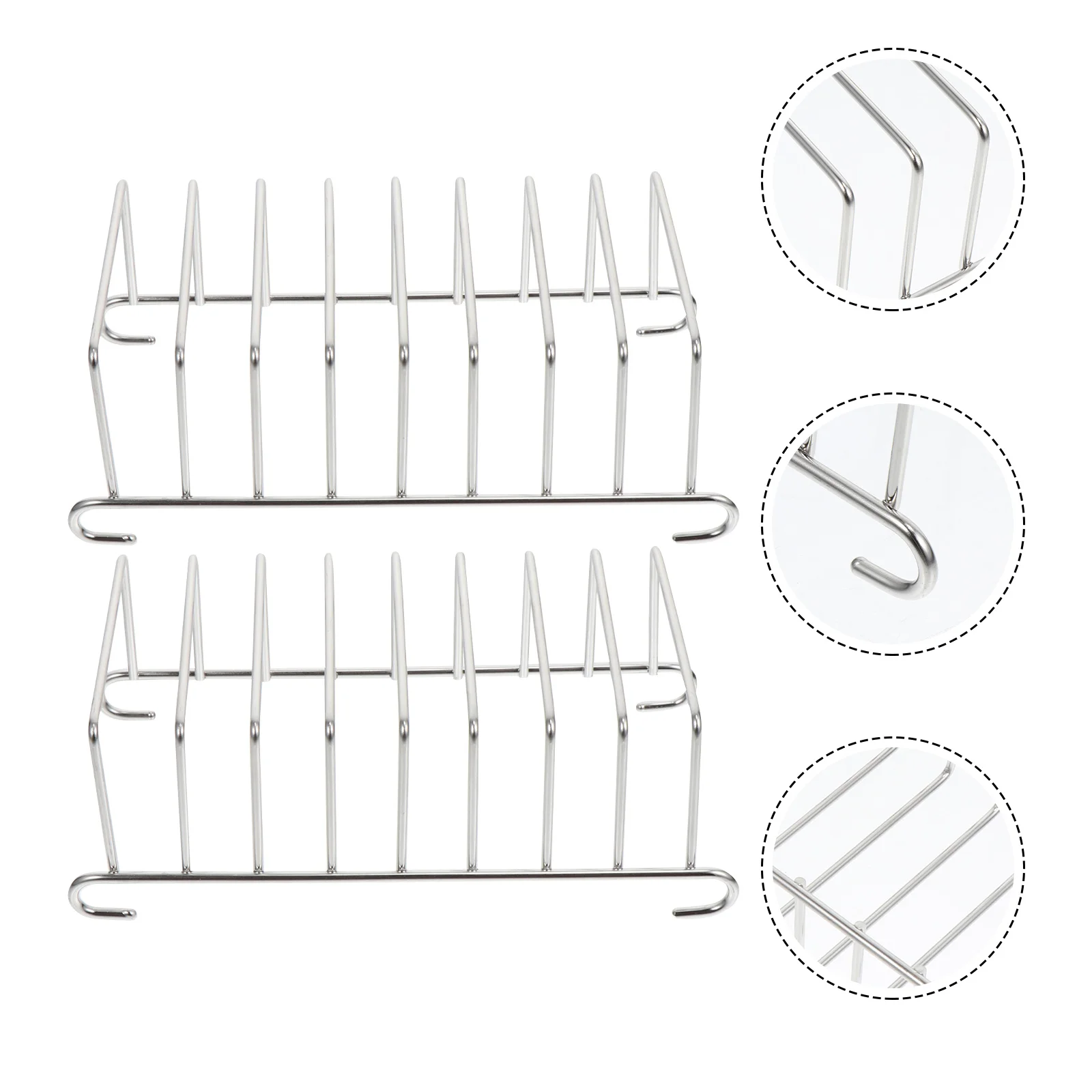 

2PCS Bread Rack Holder Air Fryer Stainless Steel Cooking Rack Bread Rack for Home Steaming