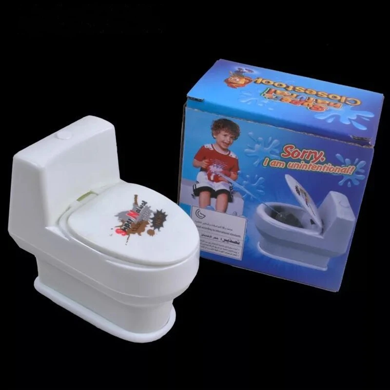 

Funny Water Spraying Trick Toilet Spoof Toy Realistic Toilet Watergun Prank Toy Adult Anxiety Relief April Fools Gift