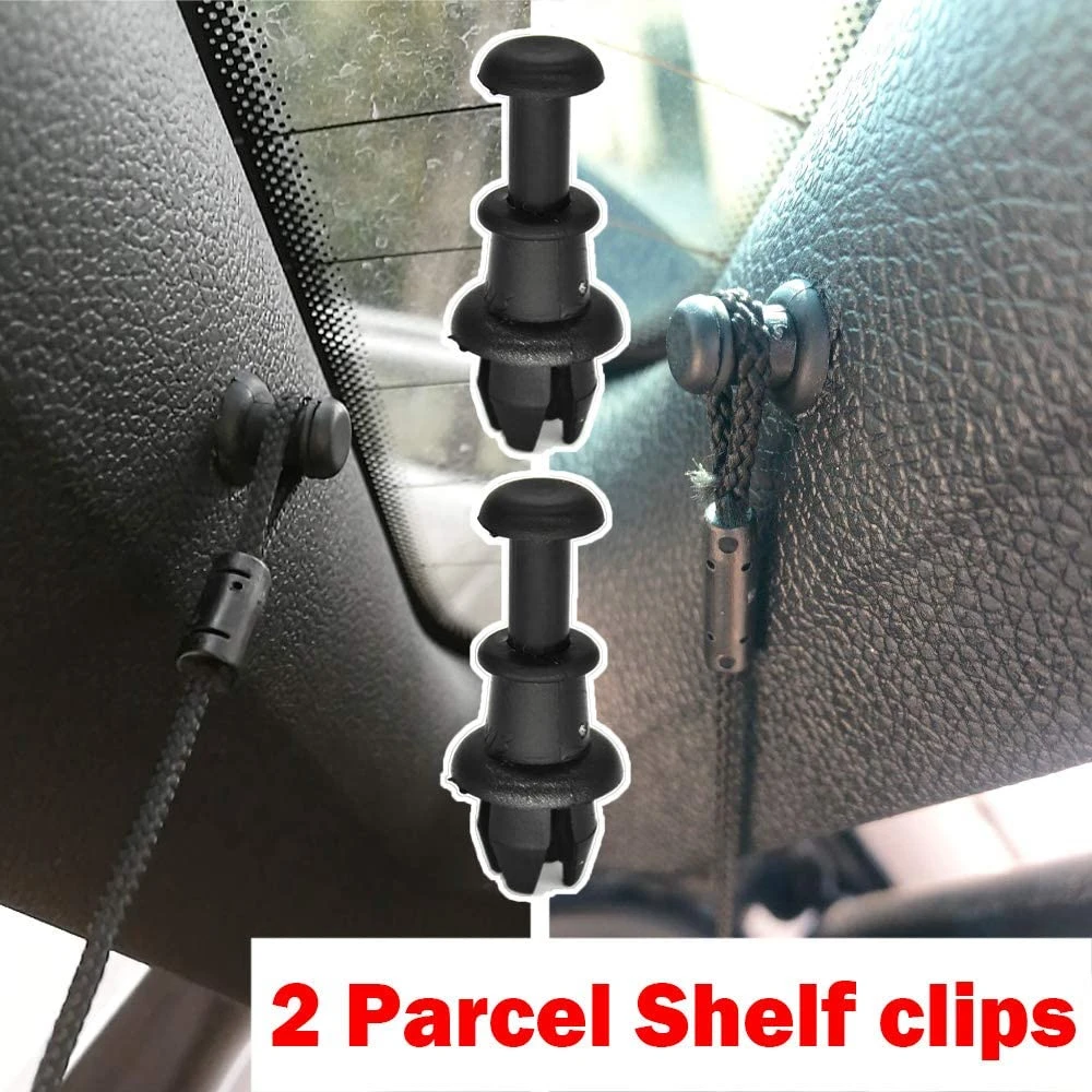2Pcs Boot Trunk Parcel Shelf Tray Strap String Clips For Seat Altea Arona Ibiza 6L 6J 6F For Audi A3 S3 MK2 8P 8V Q5 SQ5 8R MK1 car fastener clips auto fastener clips car retainer clips car fastener clip auto fastener clip kit boot strap clips car parcel shelves string