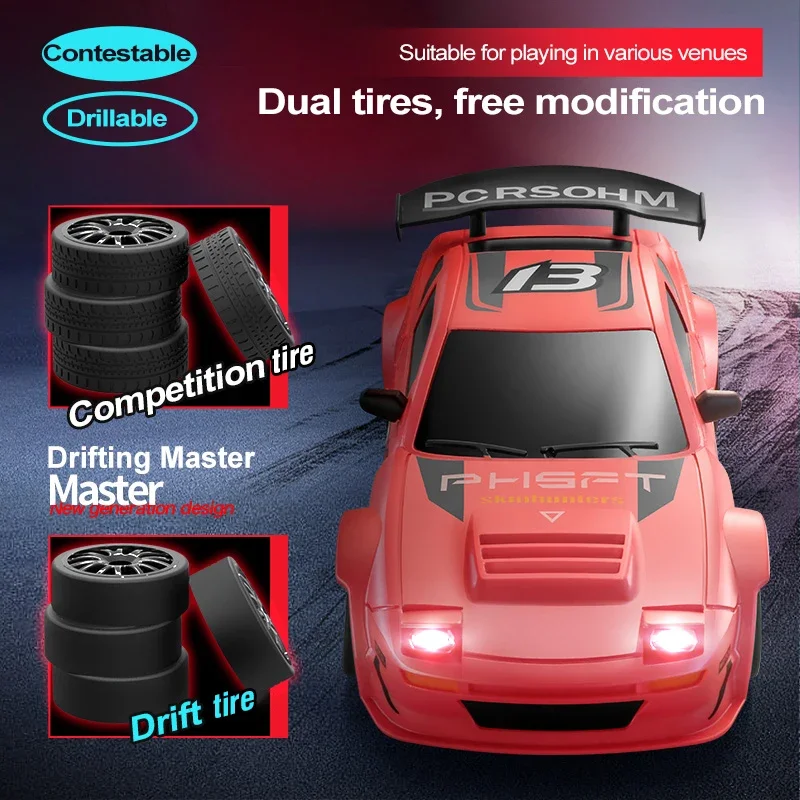 2.4G RC Drift Car 1/24 4WD Remote Control Car High Speed Four Wheel Drive Radio Controlled Racing Model Toys for Boy  Xmas Gift