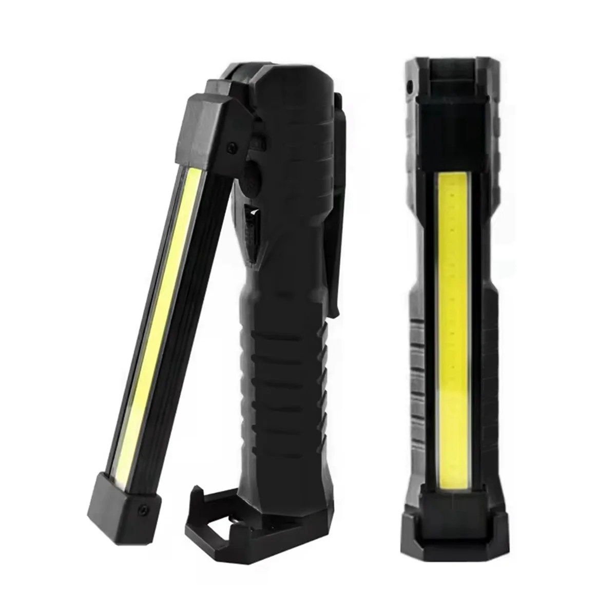 BAAU USB Rechargeable LED Work Light COB Lantern with Power Capacity Indicator Handled Flashlight for Outdoor Car Repair