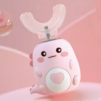 Children U-shaped Electric Toothbrush 360 Degrees Smart Cartoon Kids silicone Toothbrush Automatic Rechargeable Sonic Toothbrush 6