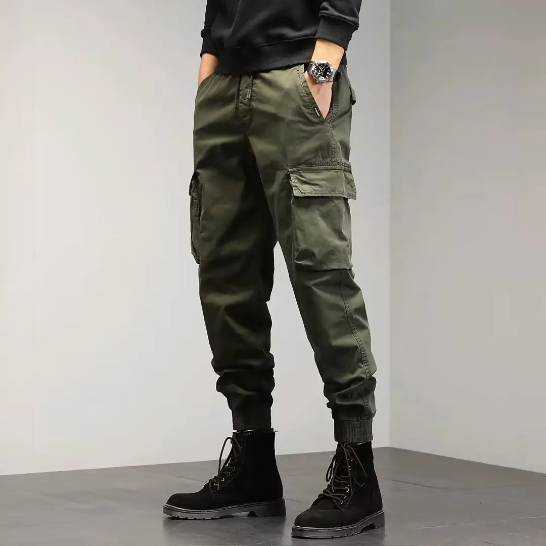 Description Picture 3 of itemMulti-pocket cargo pants men's spring and summer fashion loose-fitting leggings new casual pants for men