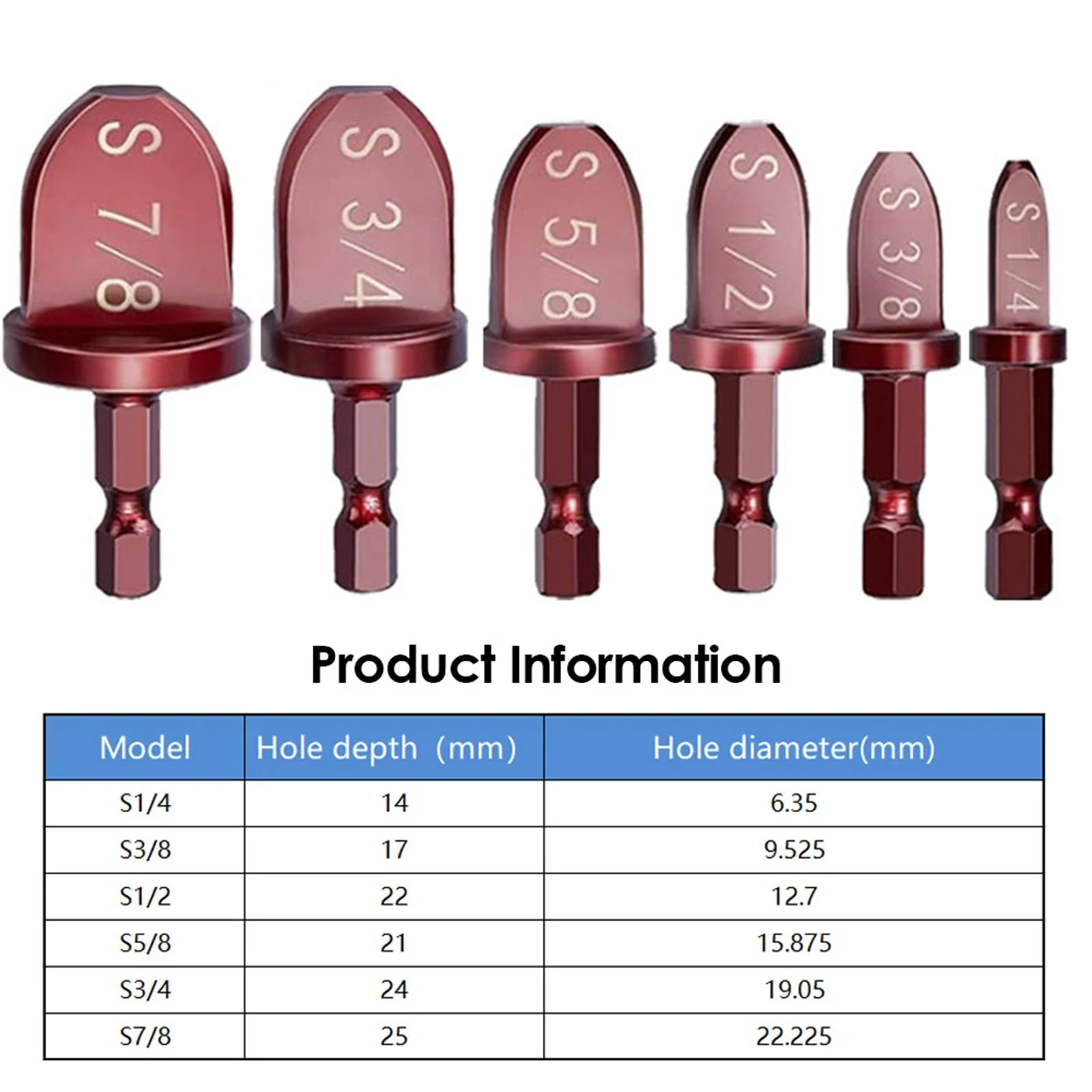 

5pcs Hex Handle Tube Expander 3/4'' 5/8'' 1/2'' 3/8'' 1/4'' Air Conditioner Swaging Flaring Set For Hard Soft Copper Power Tools