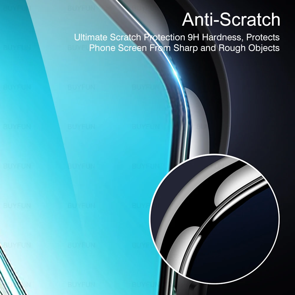 2-Piece Tempered Glass Phone Screen Protector - 9H Clear Film