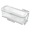 1pc Acrylic Makeup Organizer with Lid - Dustproof Cosmetic Storage Box for Brushes Portable Beauty Sponges & Powder Puffs 5