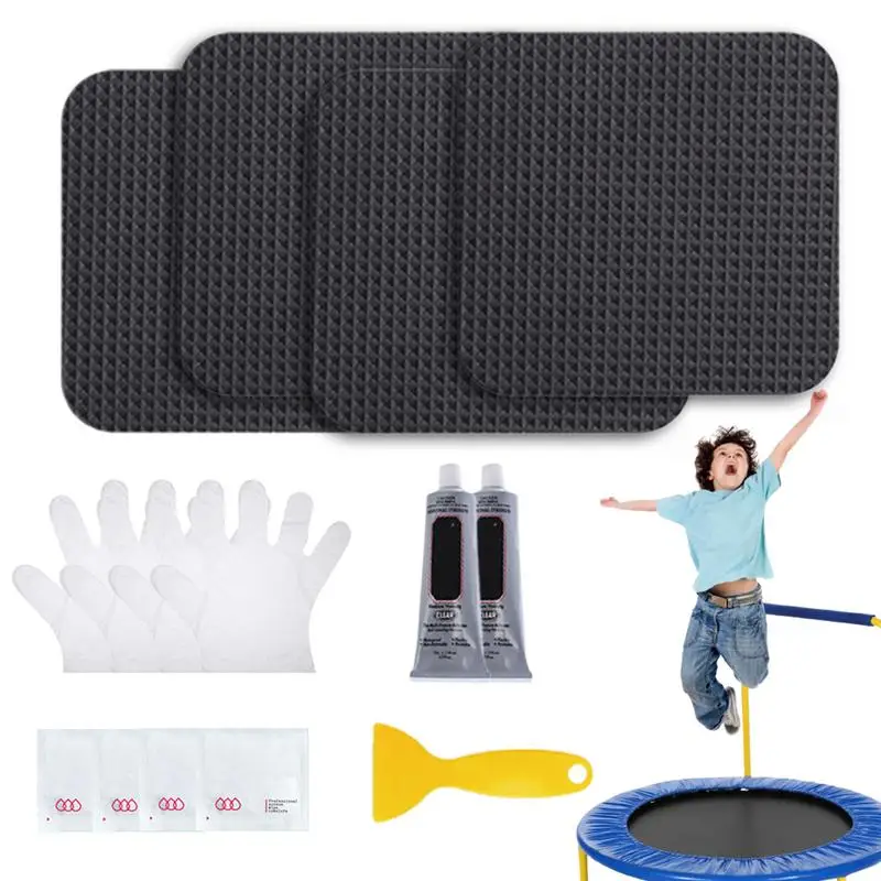 

Trampoline Repair Kit Large Multipurpose Trampoline Repairing Tool 5 X 5 Inches Square On Patches Breathable Patch For Fixing