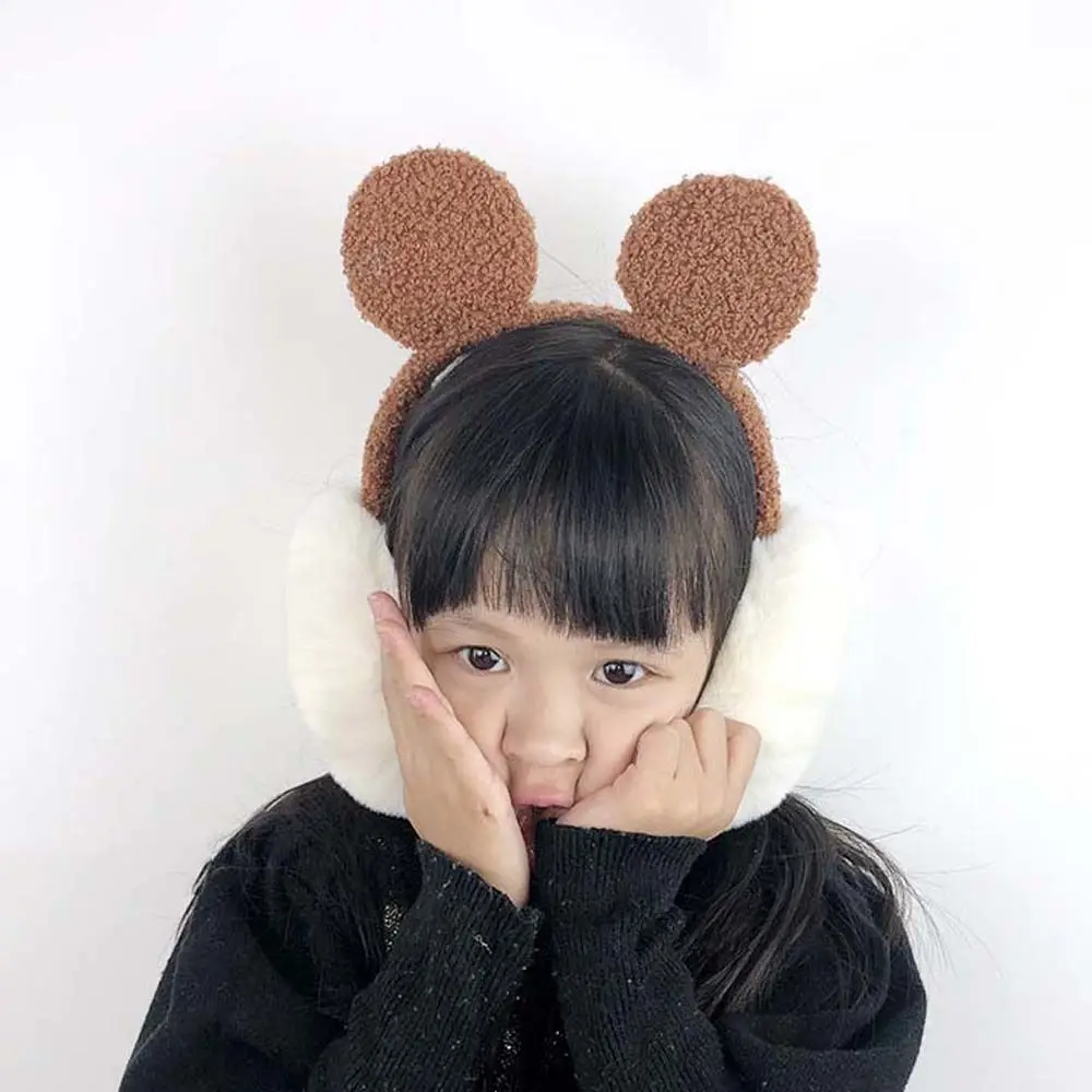 부드러운 귀여운 겨울 귀 랩, 귀 워머, 어린이 봉제 귀마개, 여성 귀 커버